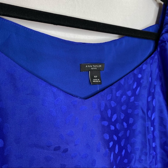 NWT Ann Taylor Petite Puff Sleeve V-Neck Top XLP - Picture 4 of 11